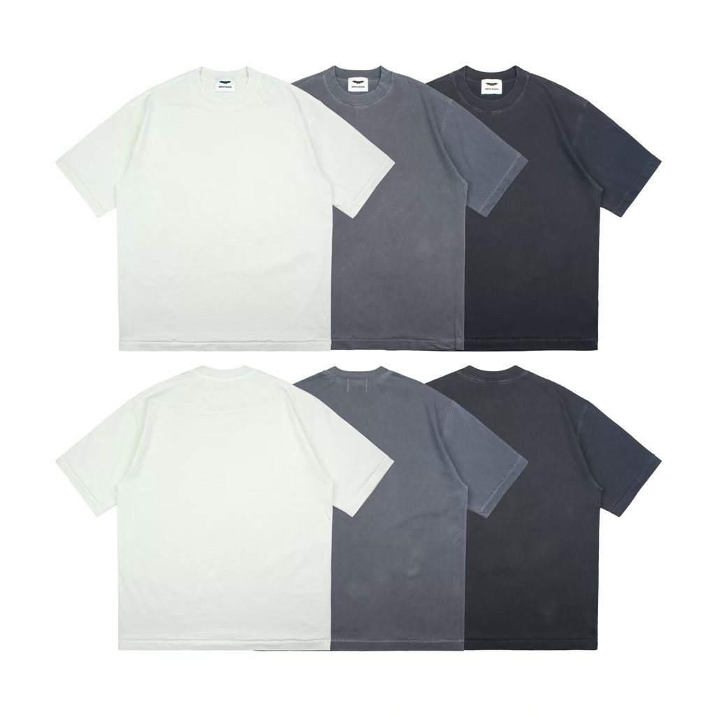 Базовая однотонная футболка оверсайз «Heavyweight Vintage Wash»