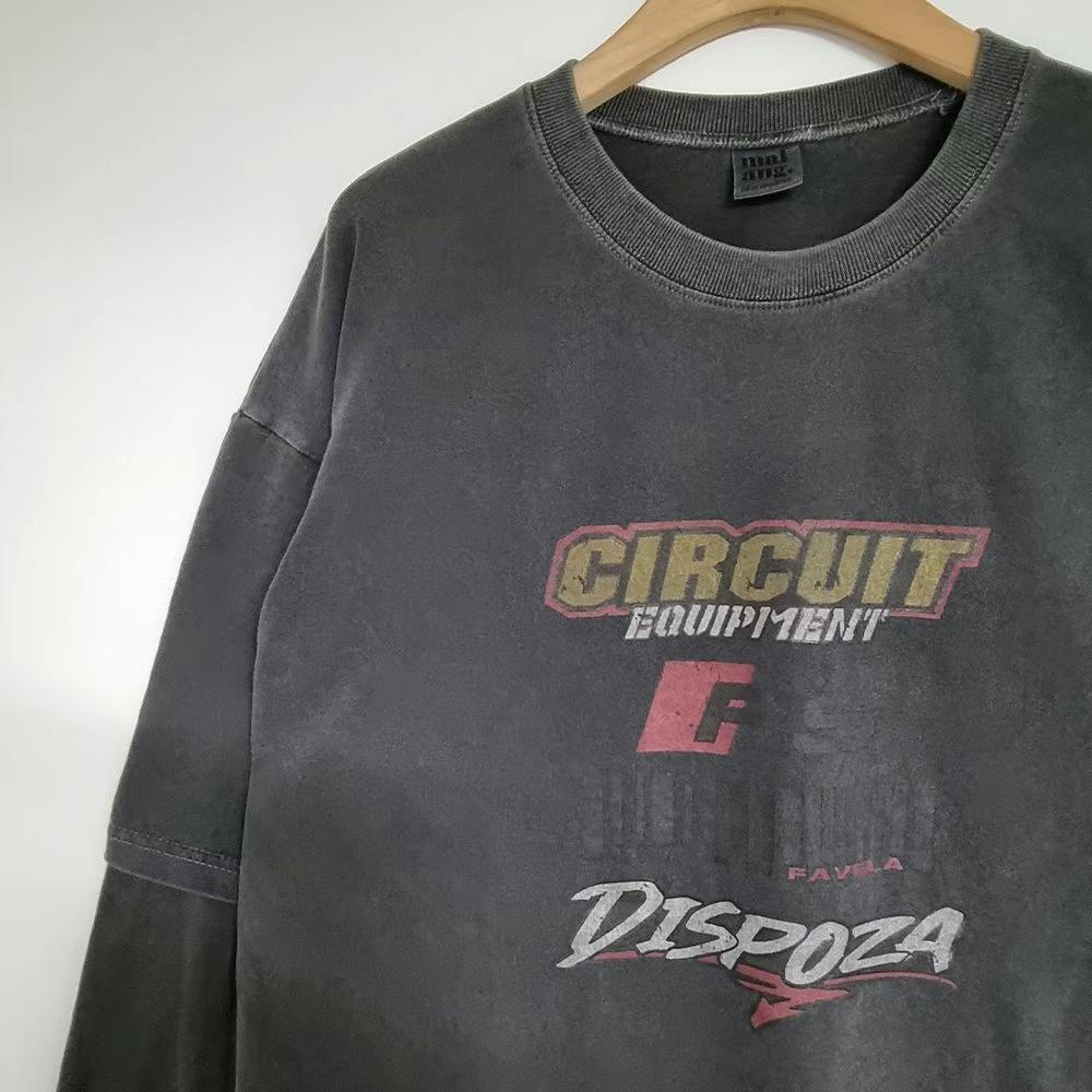 Лонгслив-двойка «Circuit Dispoza» Acid Wash