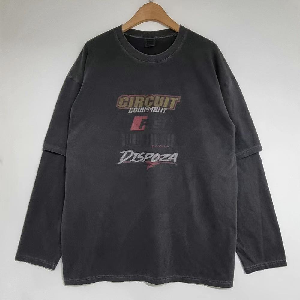 Лонгслив-двойка «Circuit Dispoza» Acid Wash