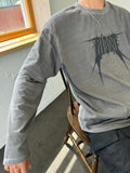 Лонгслив-двойка «BLOOD» Acid Wash Oversized