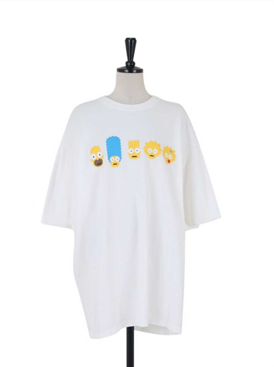 Футболка оверсайз «The Simpsons / Line-Art Pattern» с двухсторонним принтом