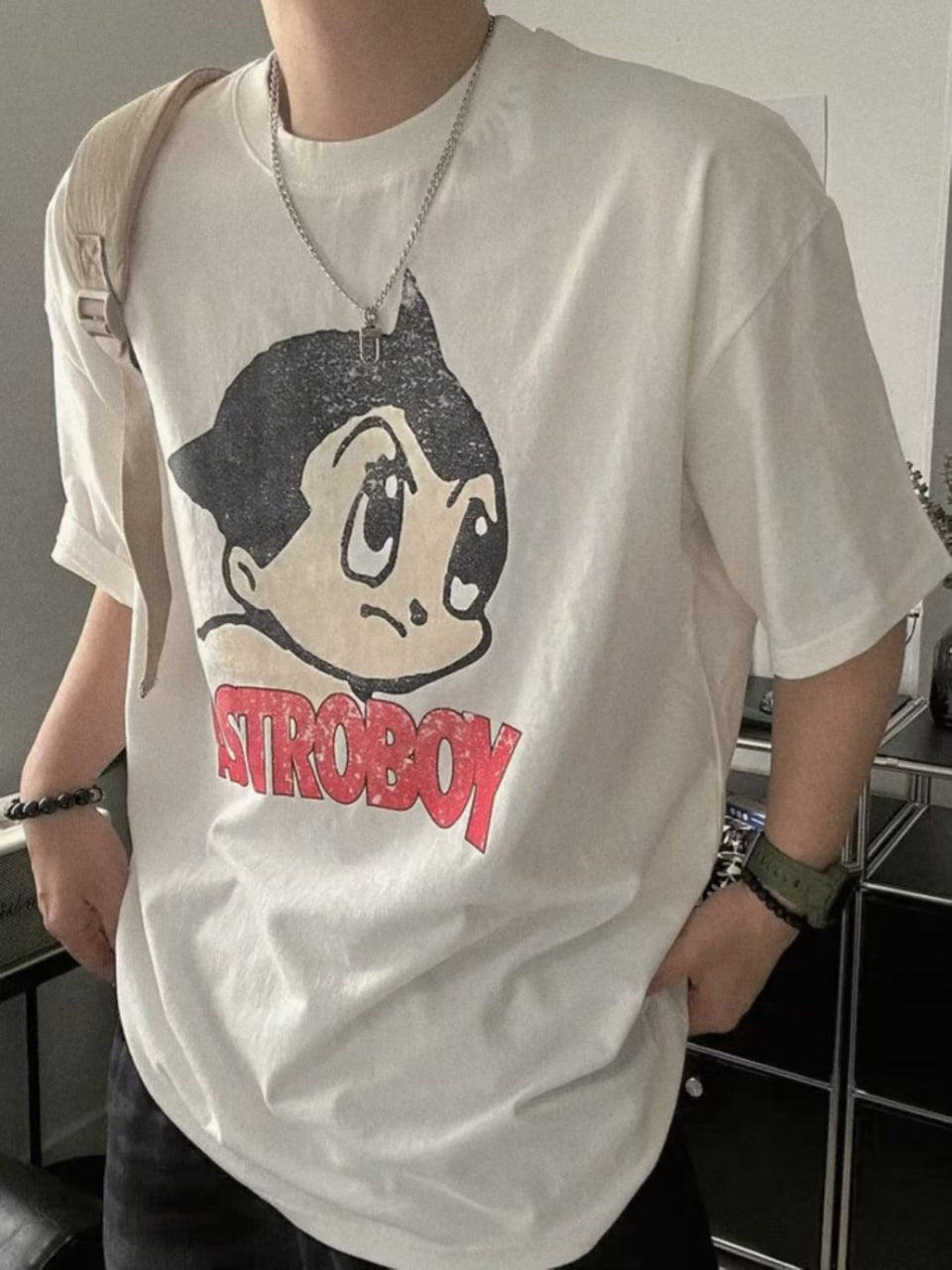 Винтажная футболка оверсайз «Astro Boy Retro-Distressed»