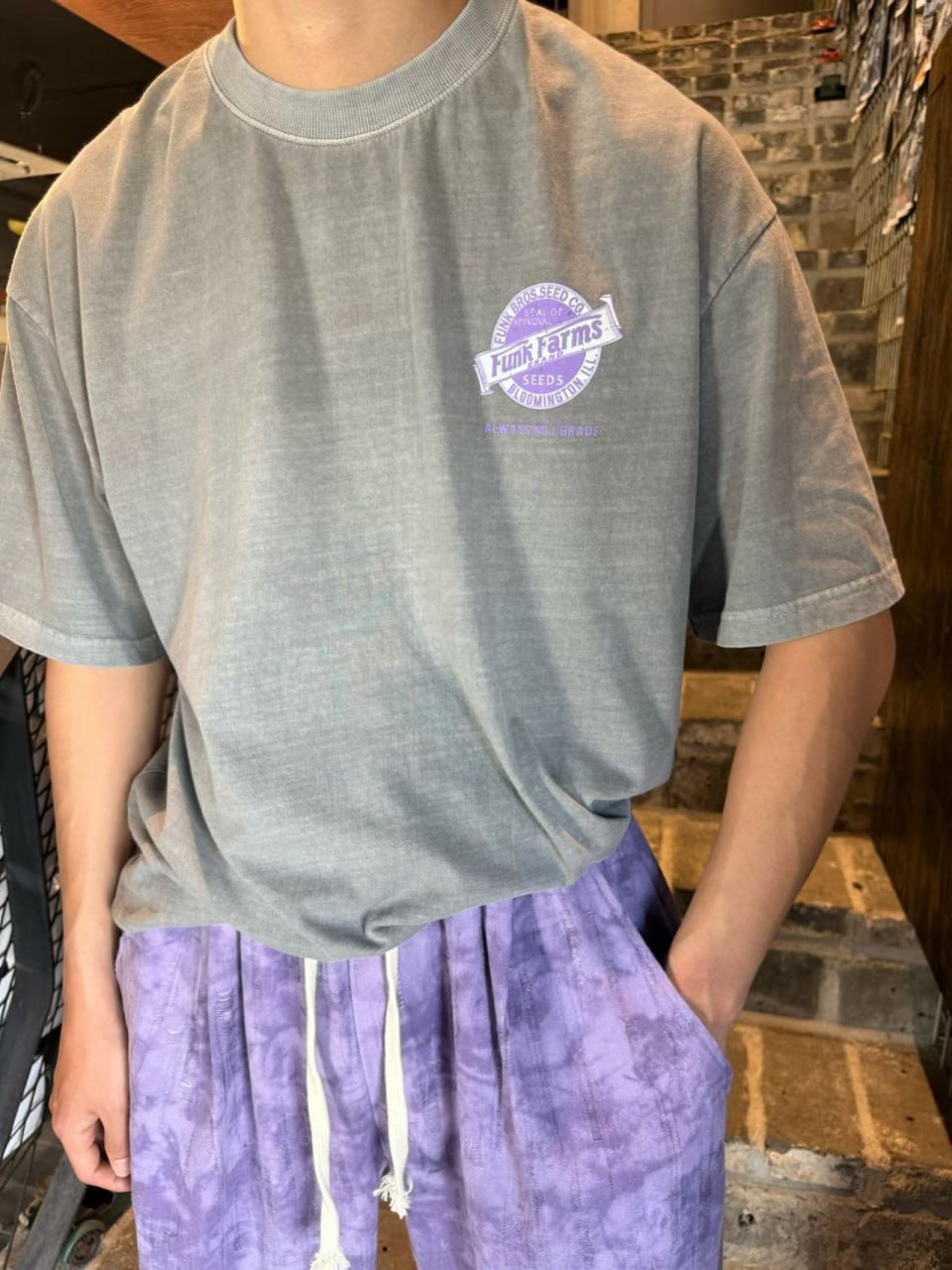 Футболка «Funk Farms» Acid Wash Oversized