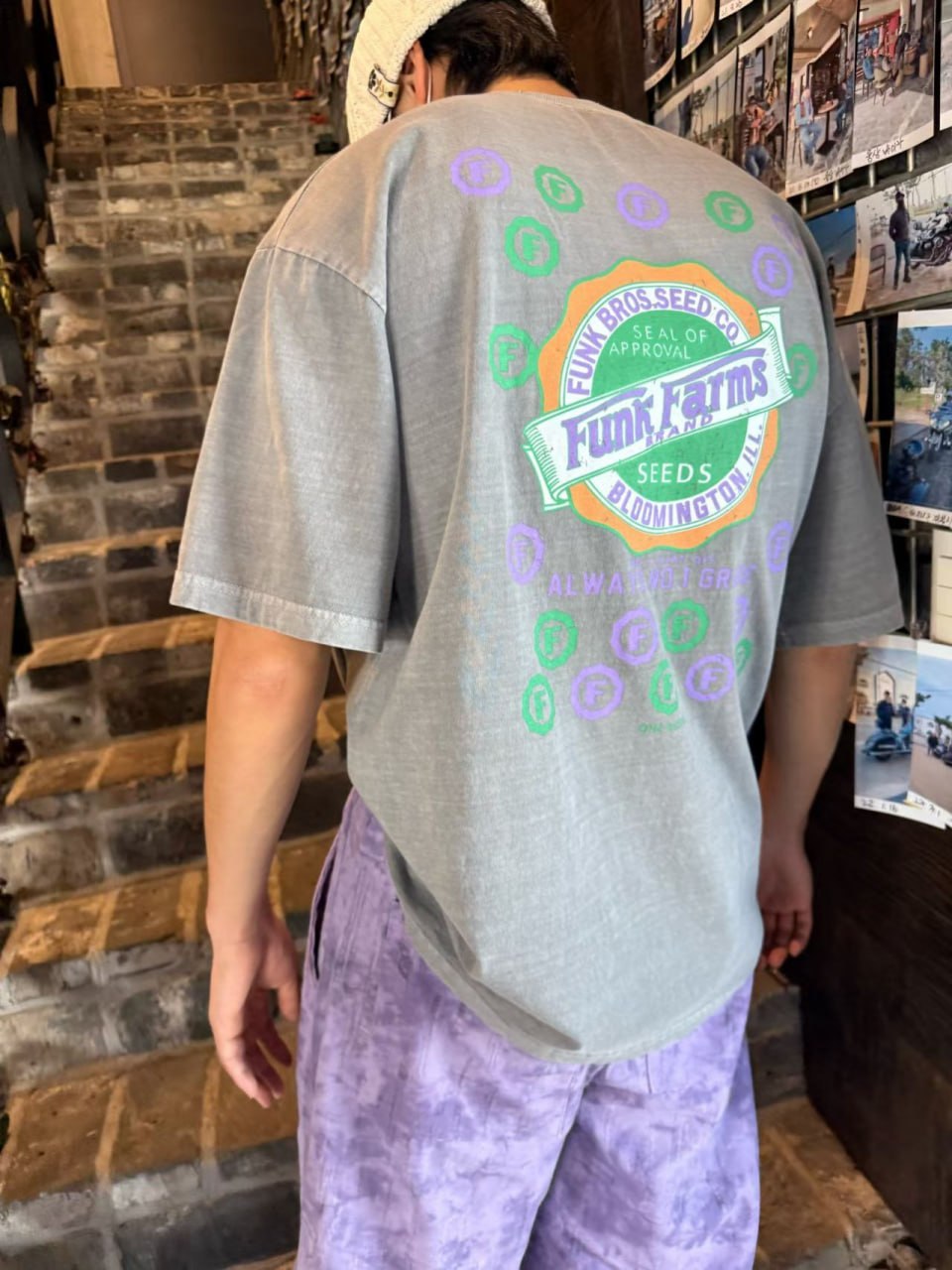 Футболка «Funk Farms» Acid Wash Oversized