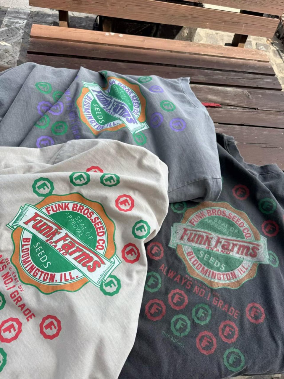 Футболка «Funk Farms» Acid Wash Oversized