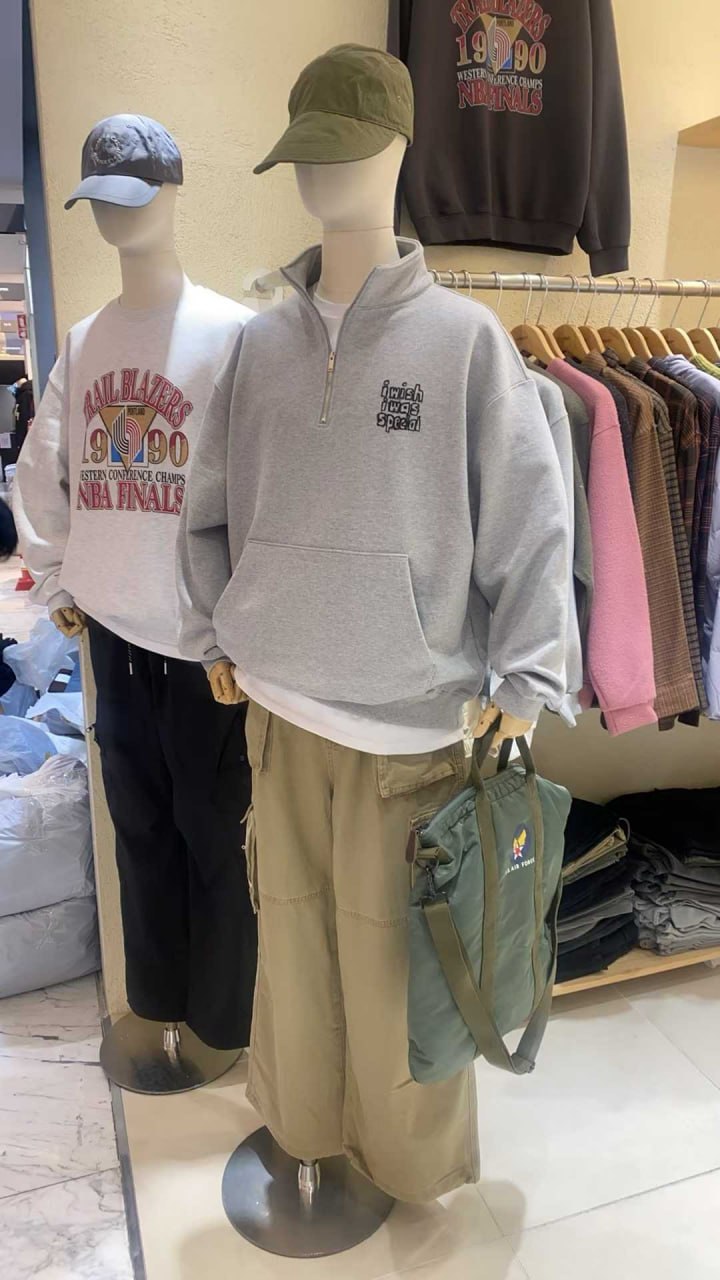 Свитшот «I Wish I Was Special» Half-Zip Oversized