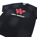 Футболка оверсайз «Walk Worthy» с эффектом мягкого тай-дай