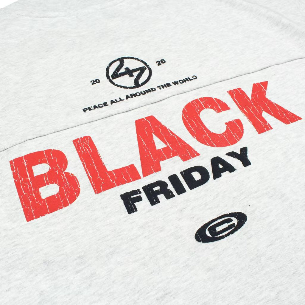 Футболка оверсайз «Black Friday» с эффектом градиентного напыления