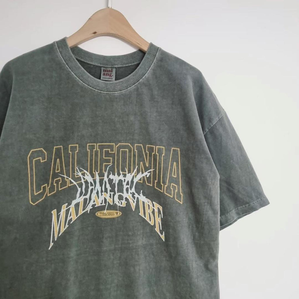 Футболка «California Vibe» Acid Wash Oversized