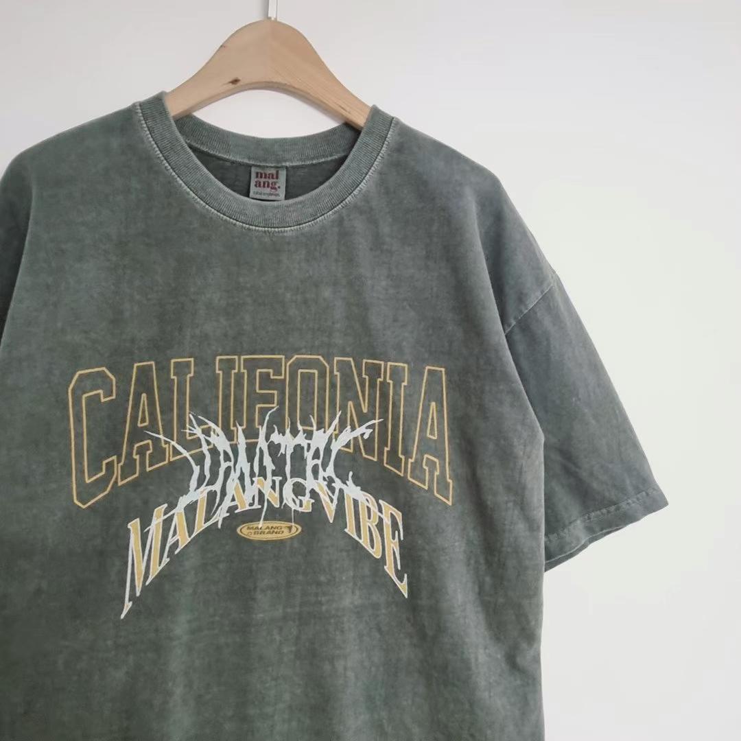 Футболка «California Vibe» Acid Wash Oversized