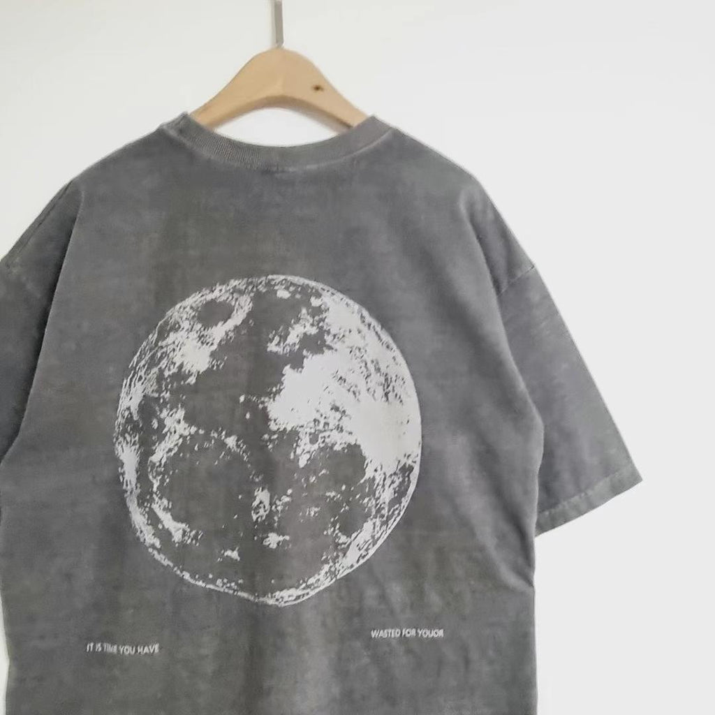 Футболка «Full Moon» Acid Wash Oversized