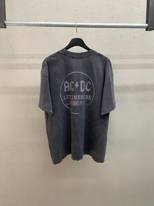 AC/DC Let There Be Rock Vintage Washed Tee