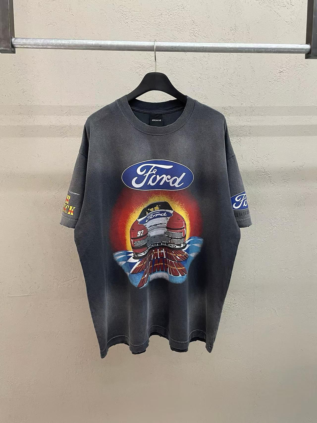 Ford NASCAR Thunder Stuck #92 Manufacturers Champion Vintage Tee