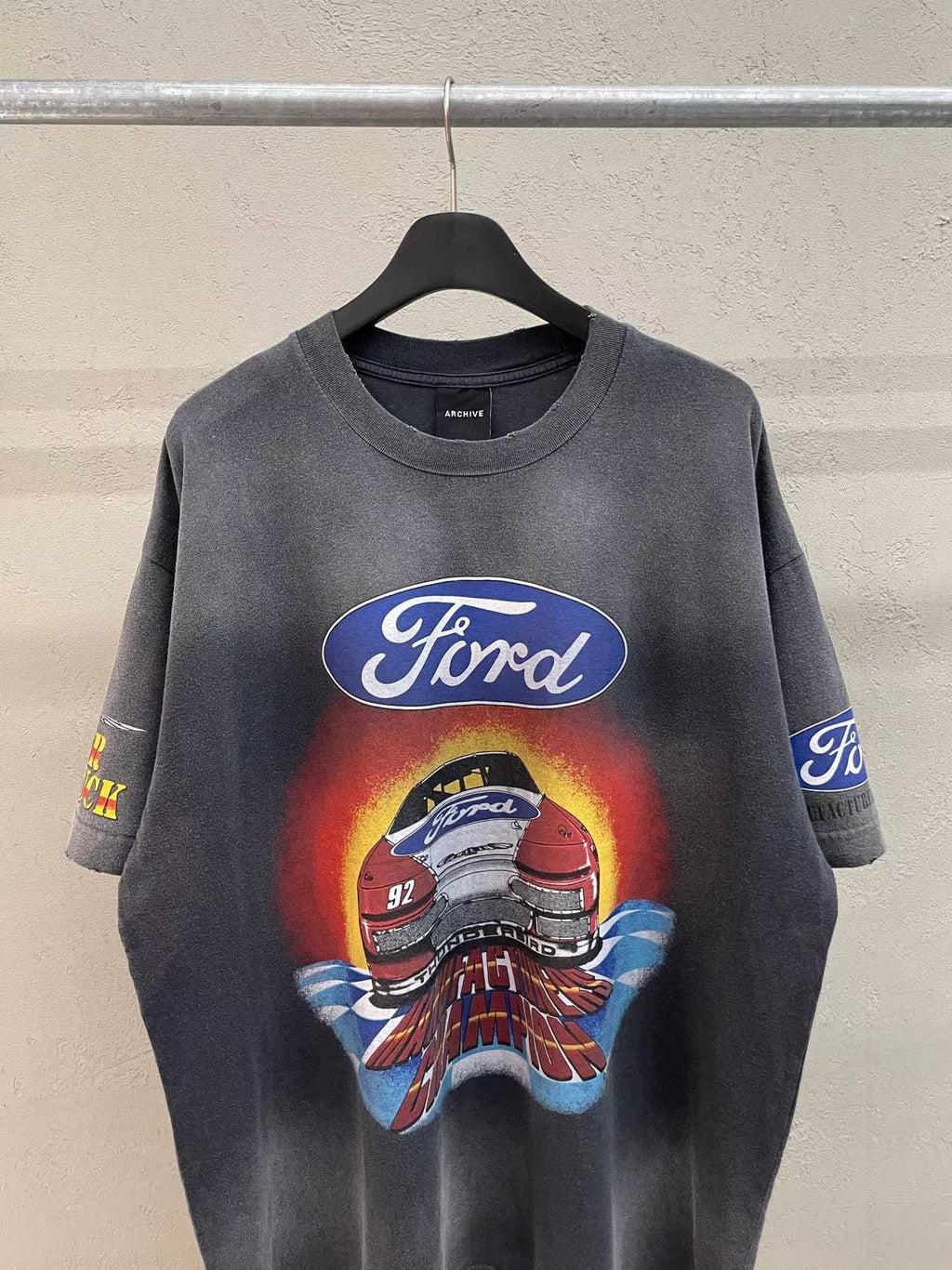 Ford NASCAR Thunder Stuck #92 Manufacturers Champion Vintage Tee