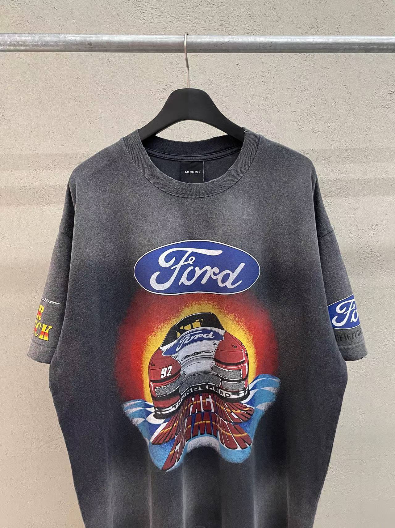 Ford NASCAR Thunder Stuck #92 Manufacturers Champion Vintage Tee