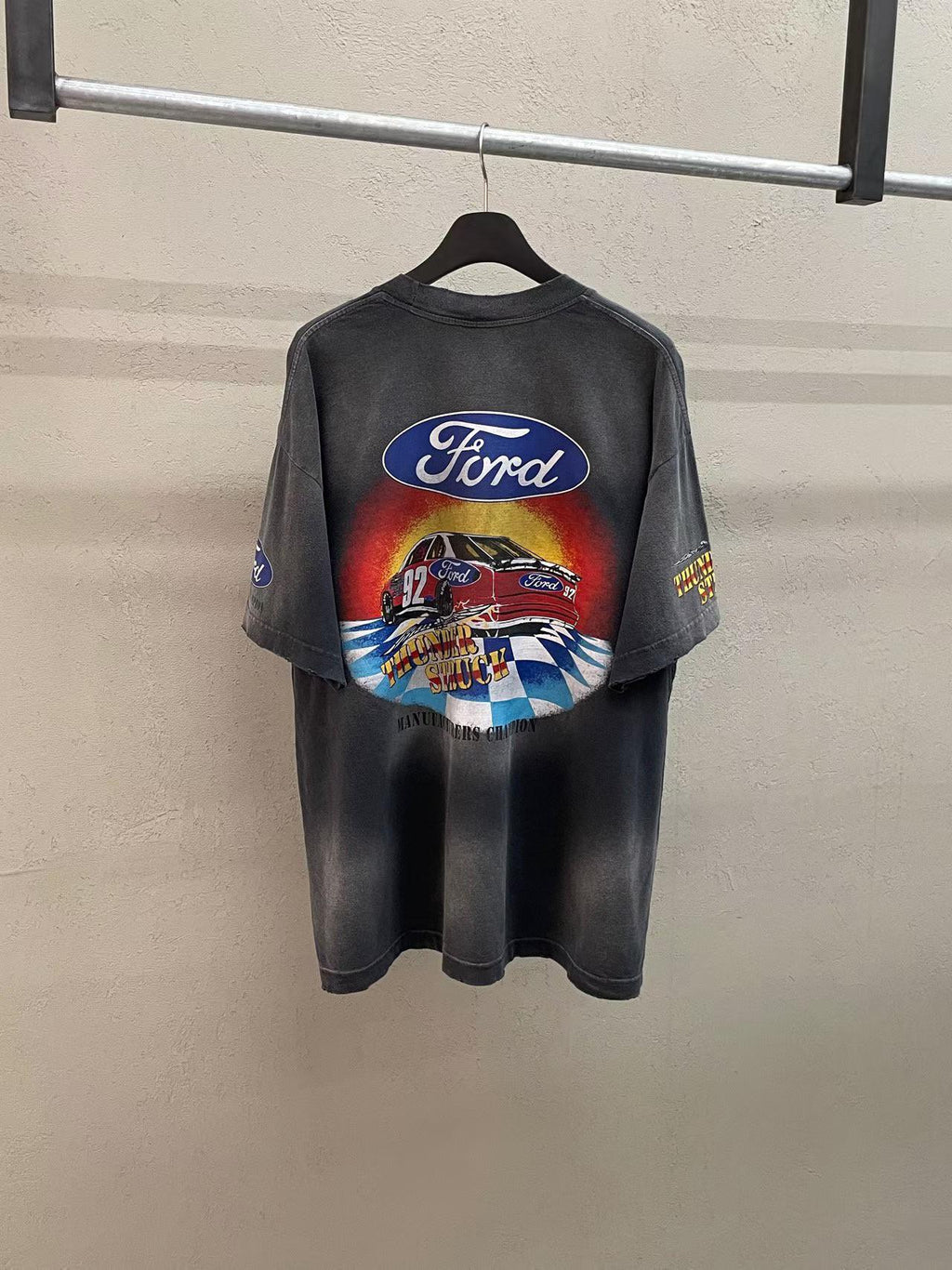 Ford NASCAR Thunder Stuck #92 Manufacturers Champion Vintage Tee