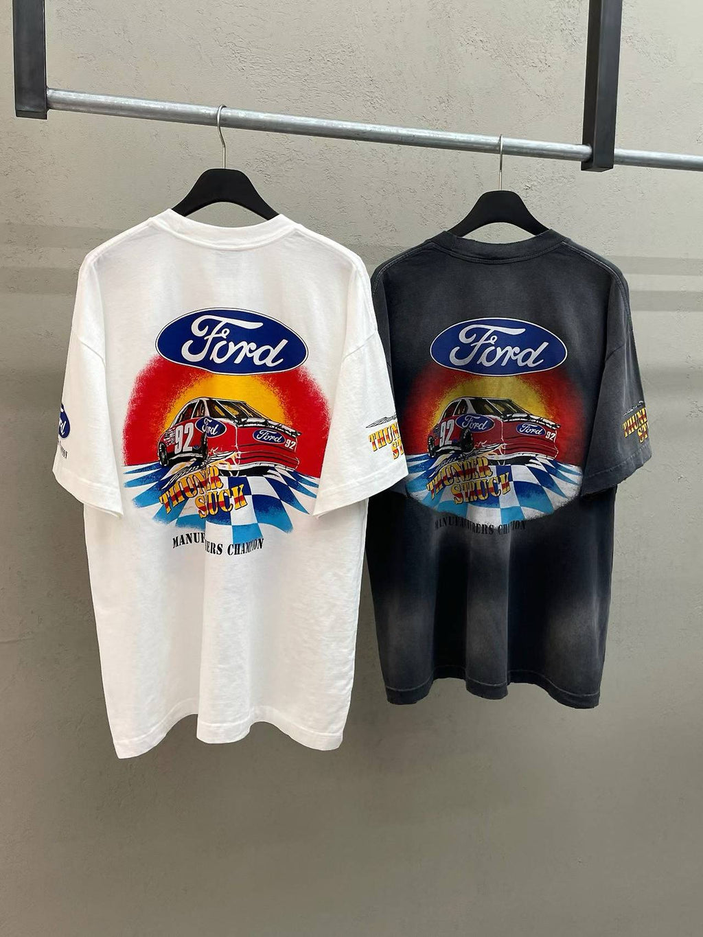 Ford NASCAR Thunder Stuck #92 Manufacturers Champion Vintage Tee