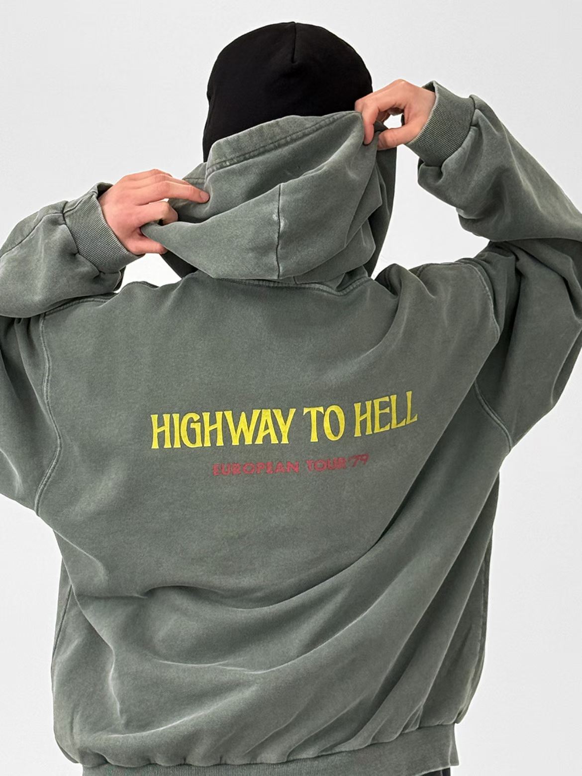 AC/DC Highway To Hell European Tour Vintage Hoodie