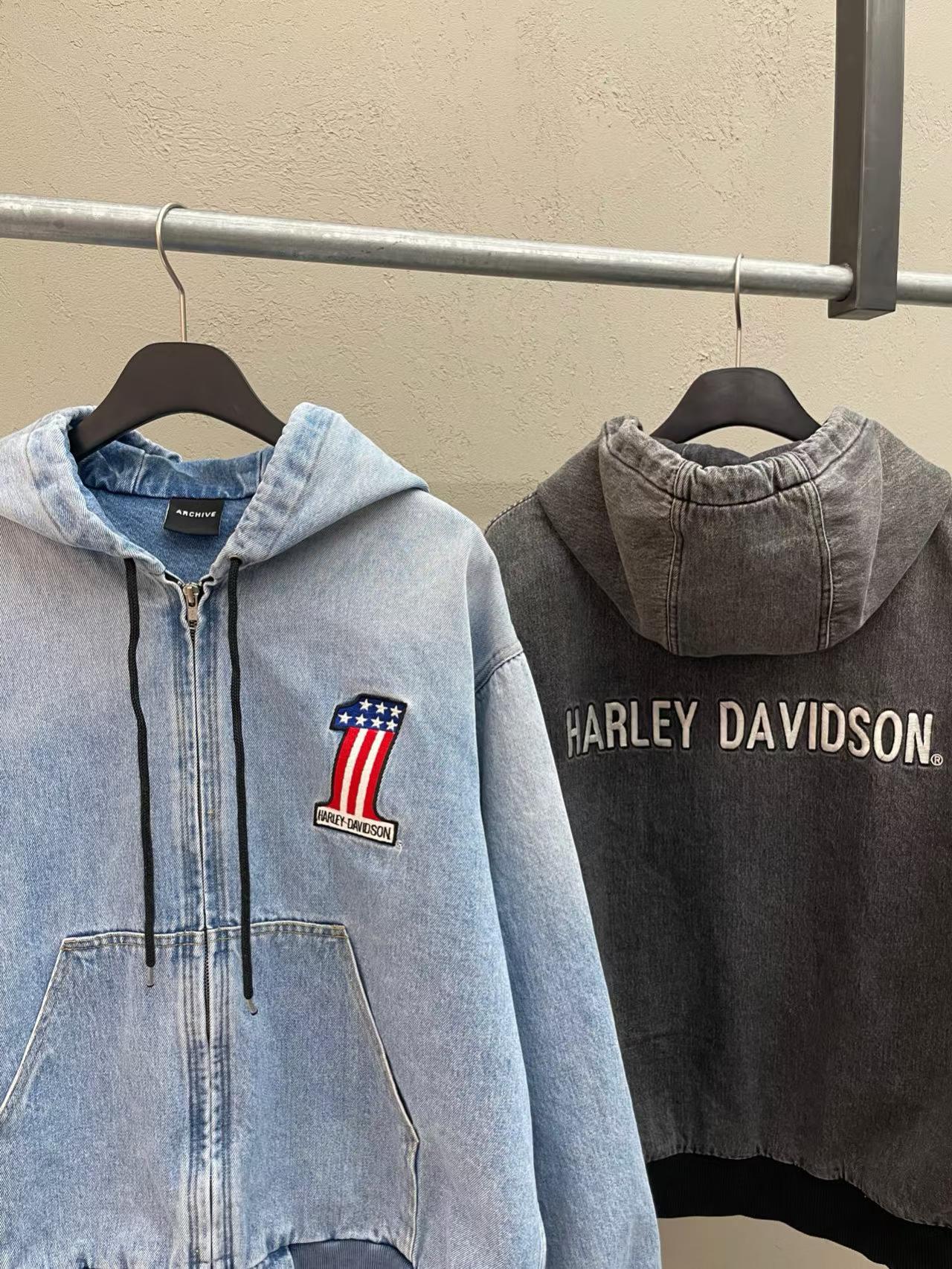 Harley-Davidson #1 Denim Zip Hoodie