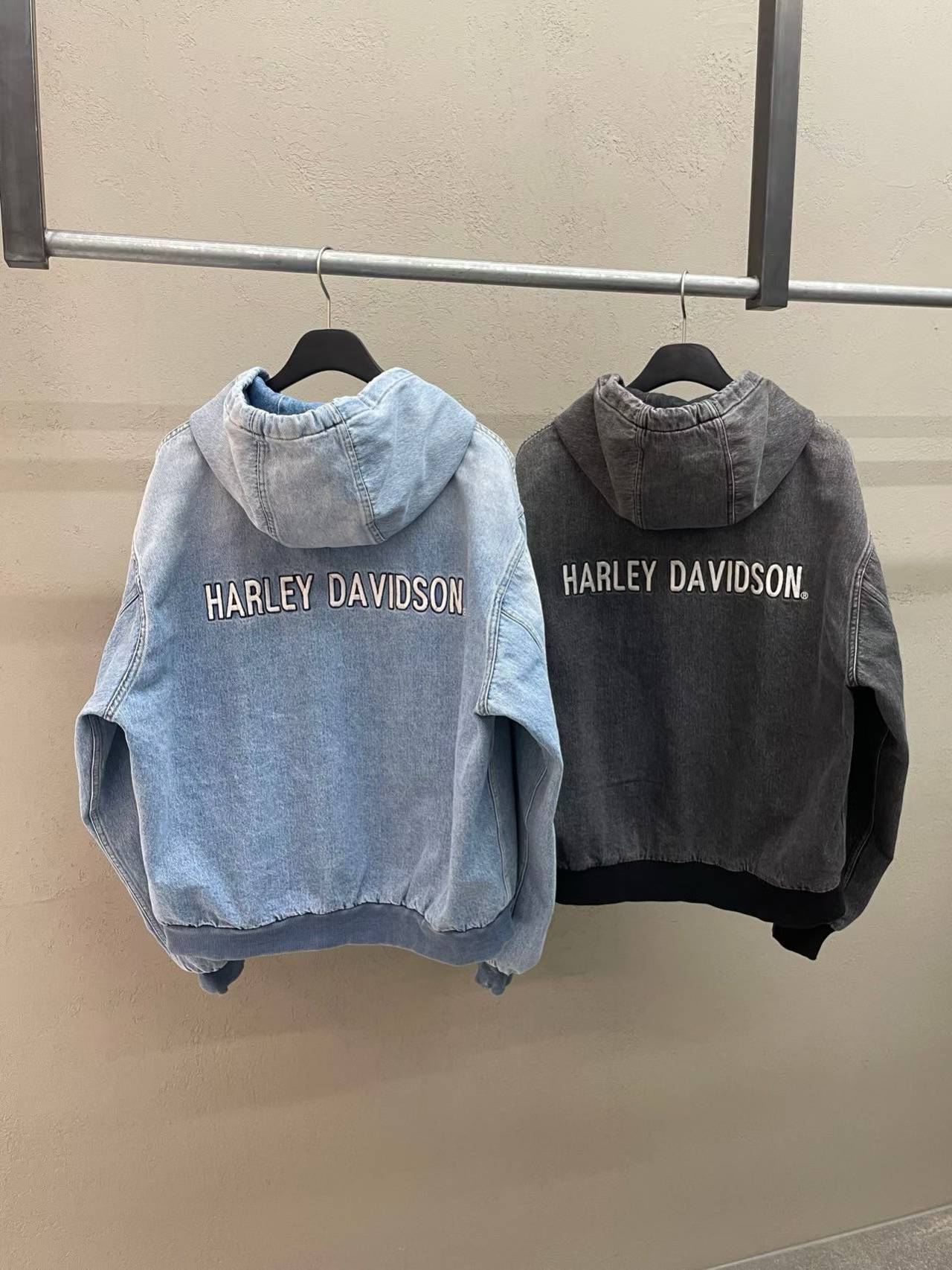 Harley-Davidson #1 Denim Zip Hoodie