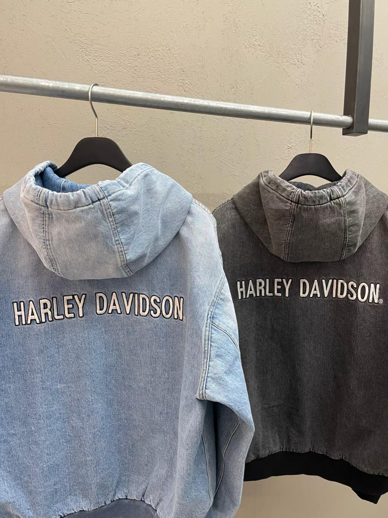 Harley-Davidson #1 Denim Zip Hoodie