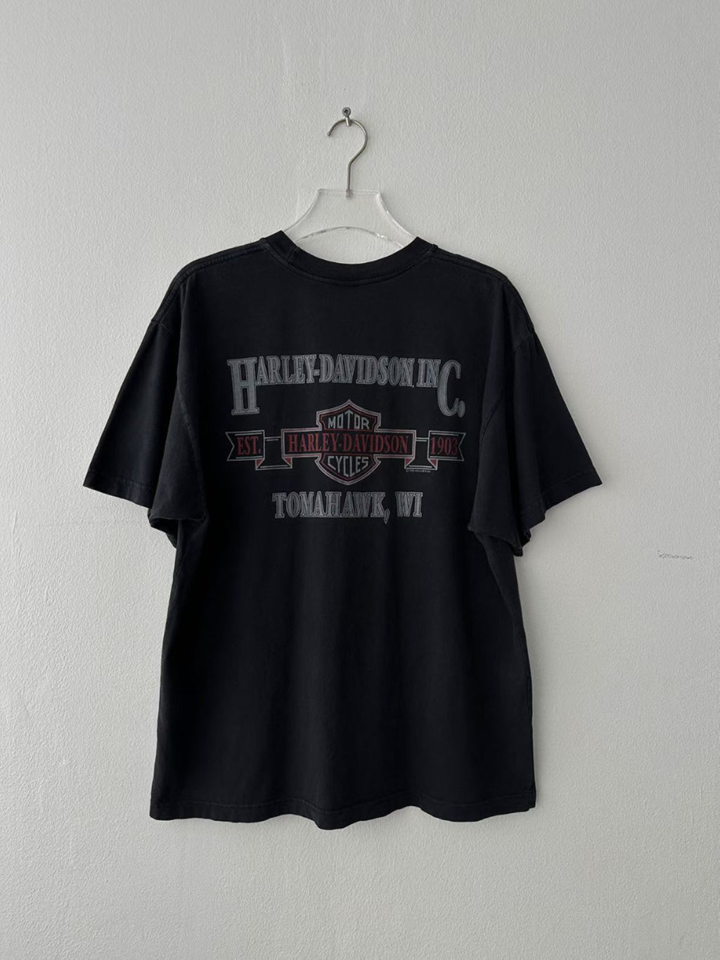 Harley-Davidson Inc. Tomahawk WI Est. 1903 Vintage Washed Tee