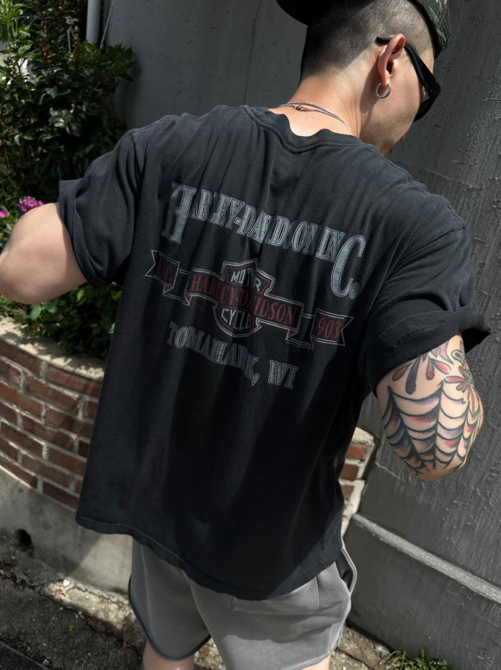 Harley-Davidson Inc. Tomahawk WI Est. 1903 Vintage Washed Tee