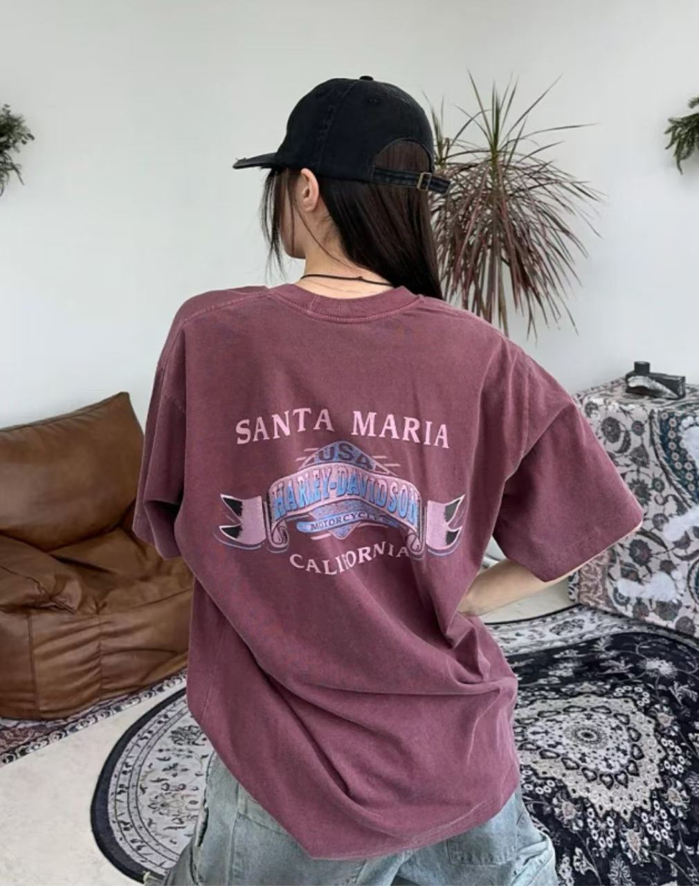 Harley-Davidson Santa Maria Millennium Run 2000 Vintage Washed Tee