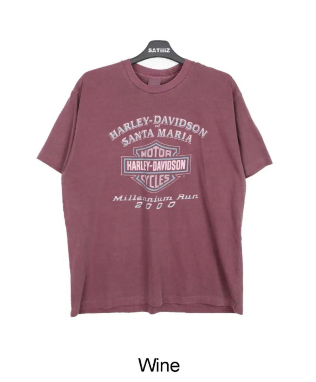 Harley-Davidson Santa Maria Millennium Run 2000 Vintage Washed Tee