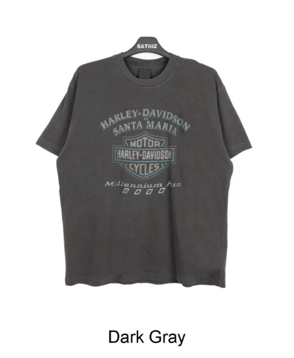 Harley-Davidson Santa Maria Millennium Run 2000 Vintage Washed Tee