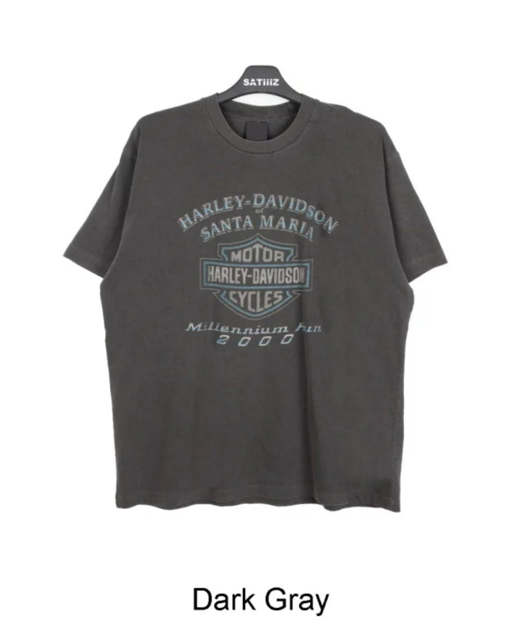 Harley-Davidson Santa Maria Millennium Run 2000 Vintage Washed Tee
