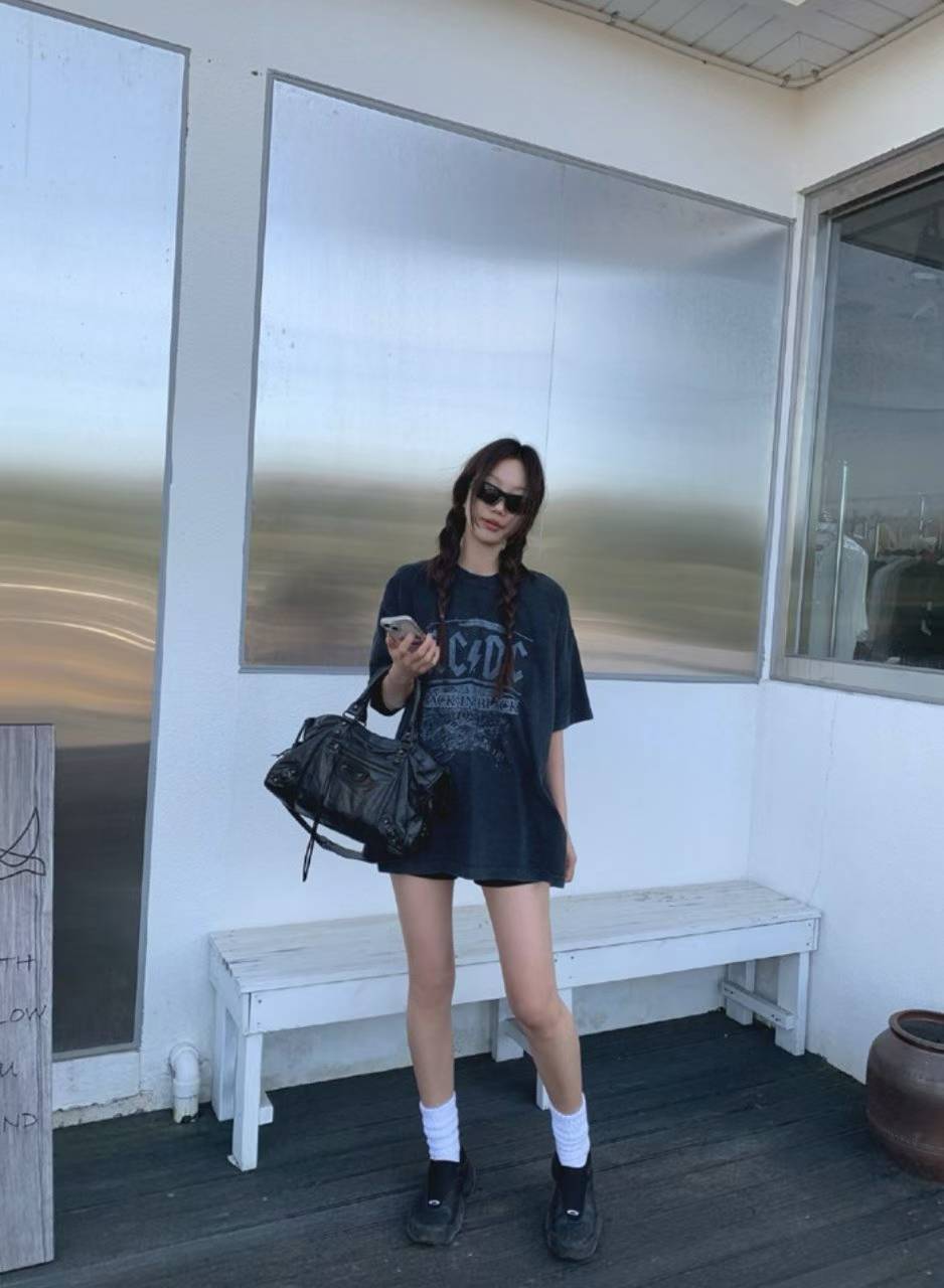 AC/DC Back In Black Vintage Washed Tee