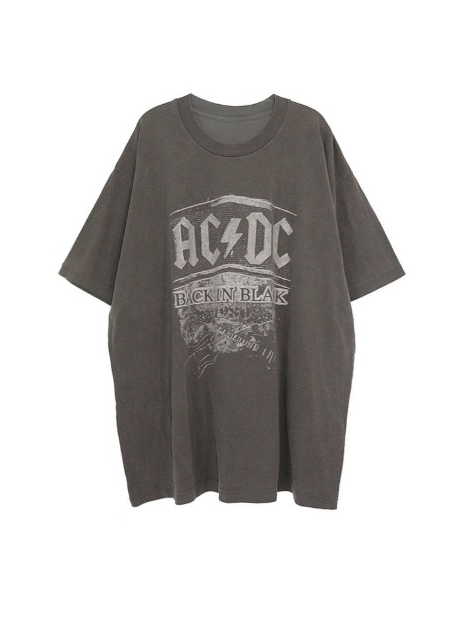 AC/DC Back In Black Vintage Washed Tee