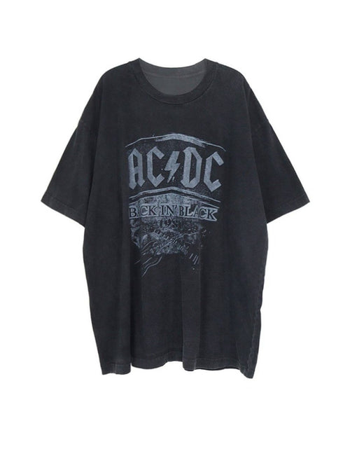 AC/DC Back In Black Vintage Washed Tee