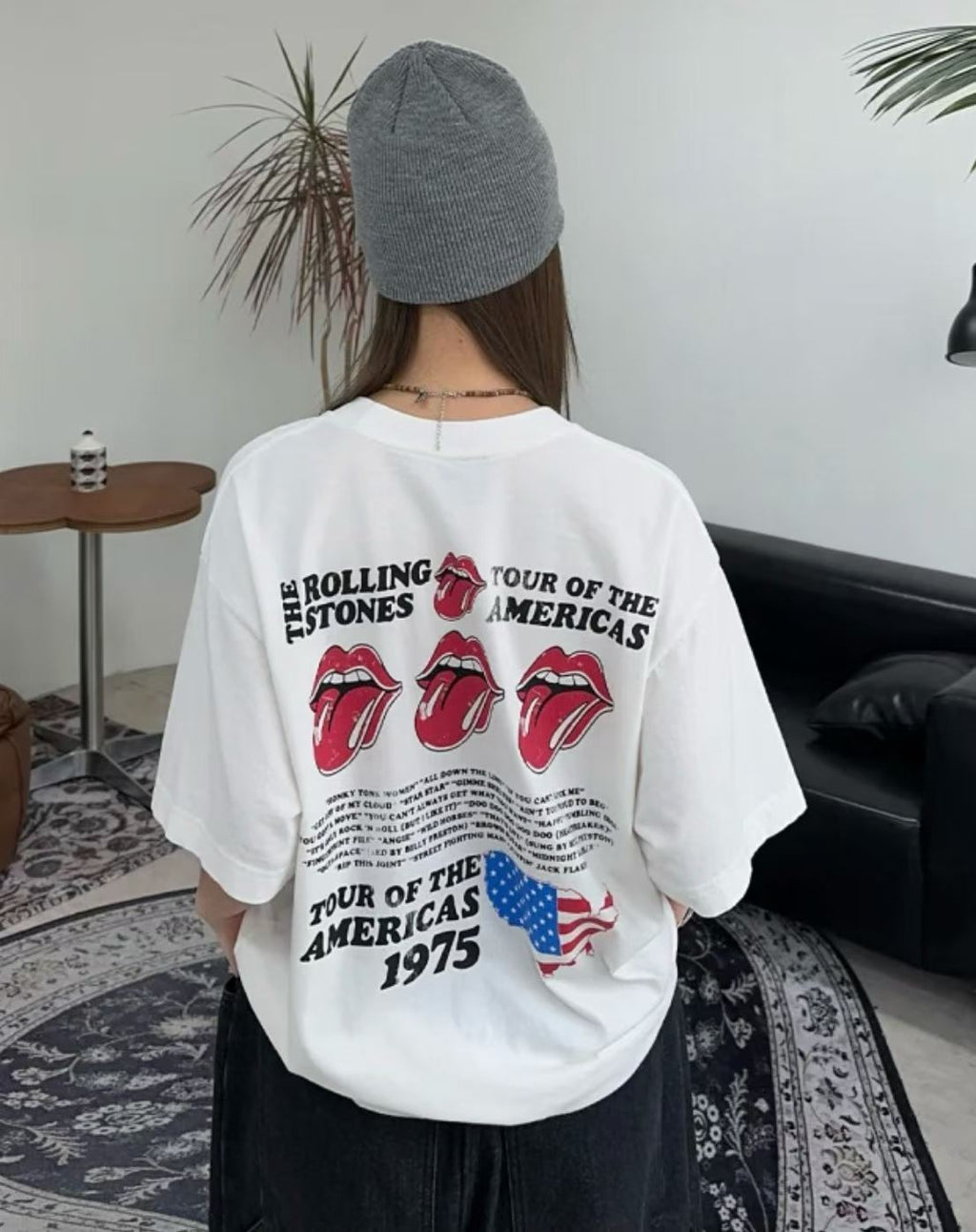 The Rolling Stones Tour of the Americas 1975 Archive Vintage Washed Tee