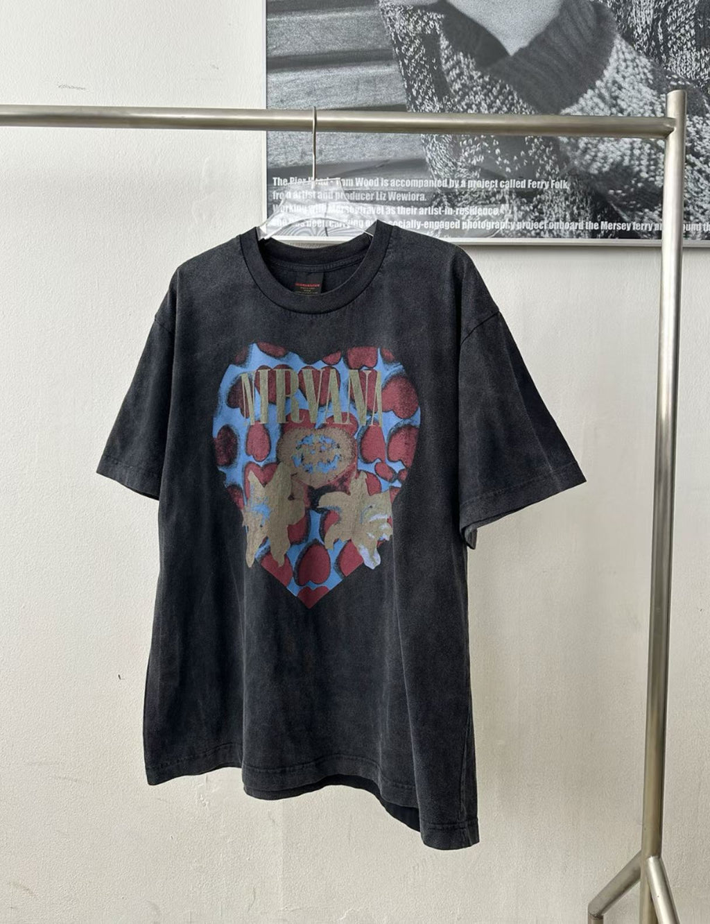Nirvana Heart-Shaped Box Archive Vintage Washed Tee