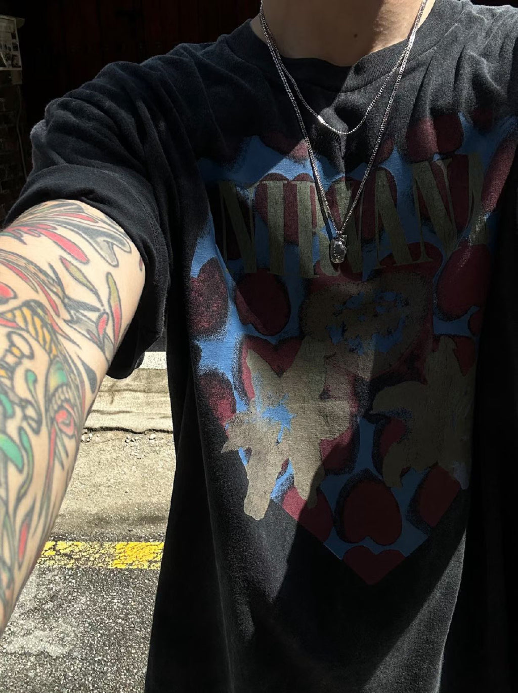 Nirvana Heart-Shaped Box Archive Vintage Washed Tee