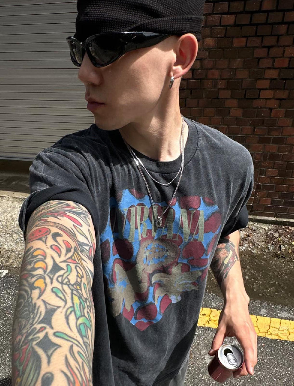 Nirvana Heart-Shaped Box Archive Vintage Washed Tee