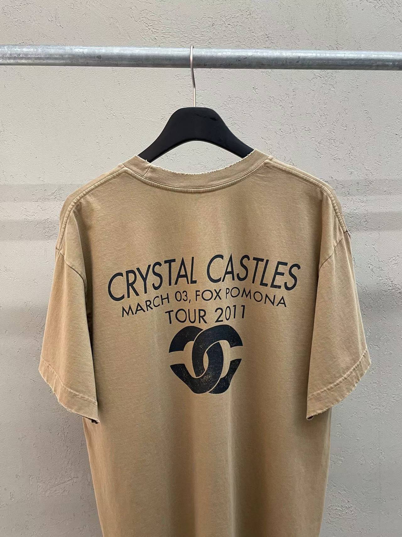 Crystal Castles Fox Pomona Tour 2011 Vintage Tee