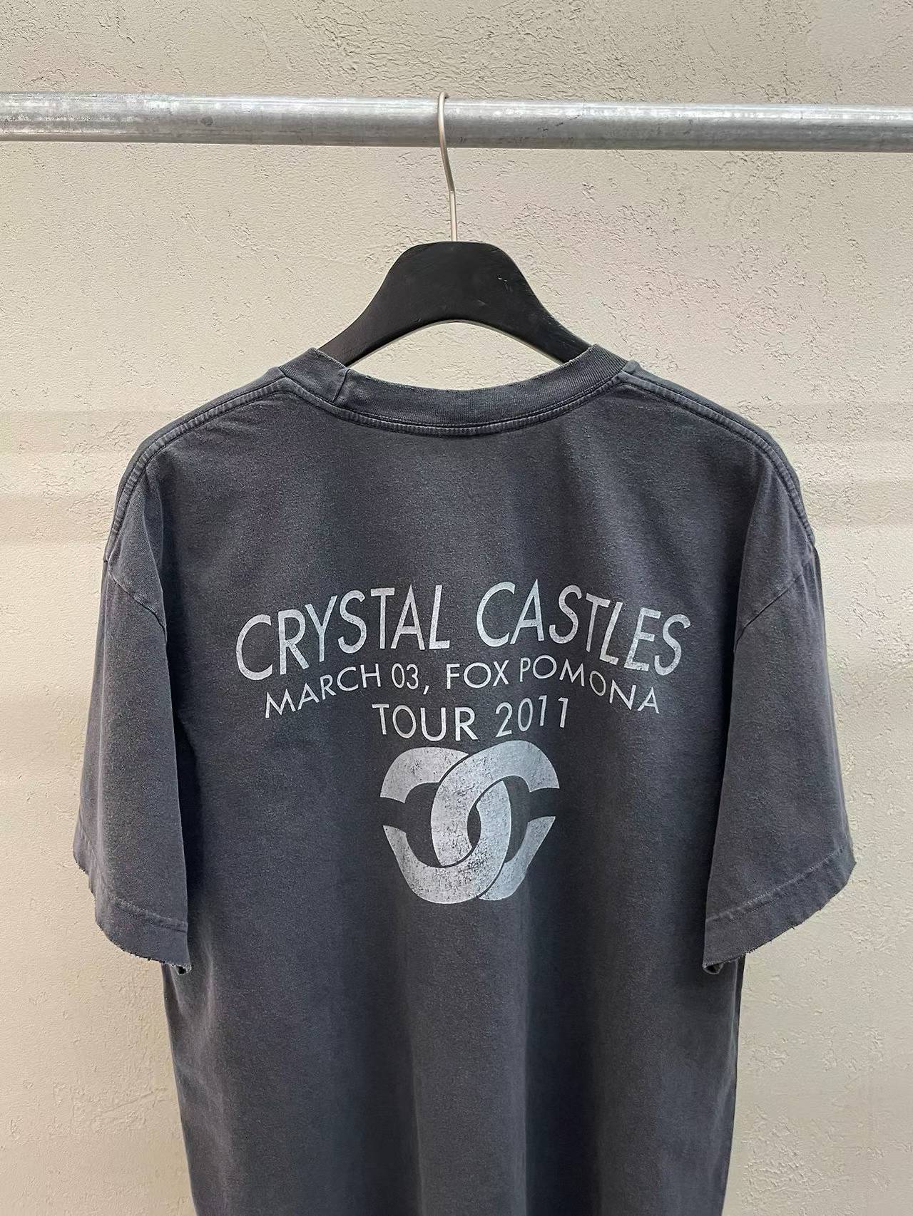 Crystal Castles Fox Pomona Tour 2011 Vintage Tee