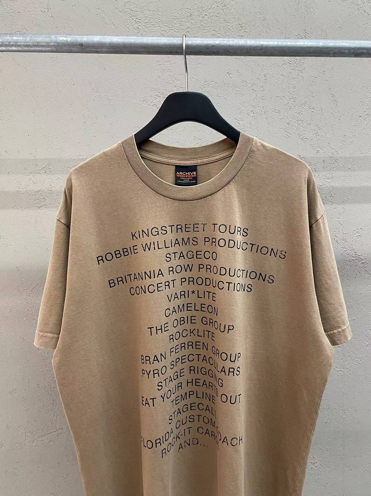 Pink Floyd Would Like To Thank Local Crews Archive Vintage Washed Tee