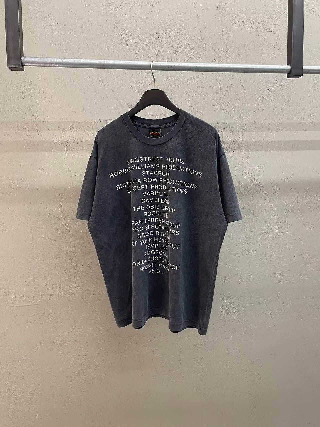 Pink Floyd Would Like To Thank Local Crews Archive Vintage Washed Tee