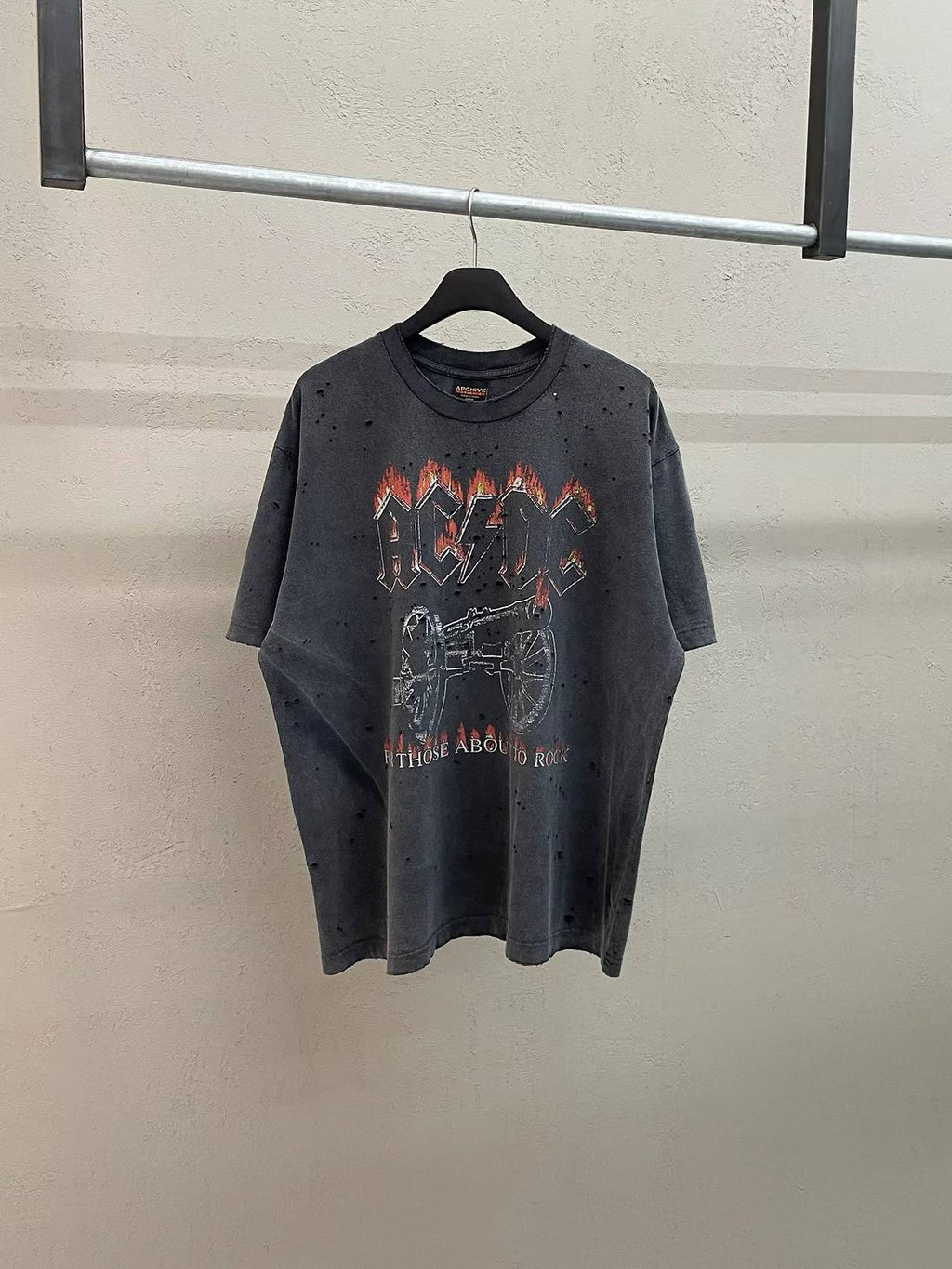 AC/DC For Those About To Rock Destroyed Tee