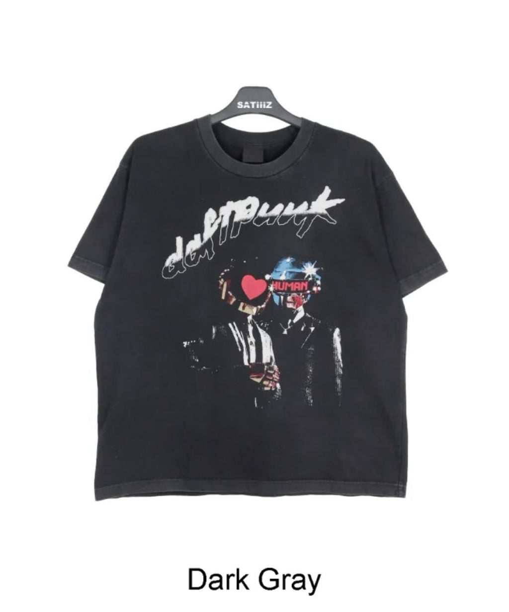 Daft Punk Discovery / Human After All Vintage Tee
