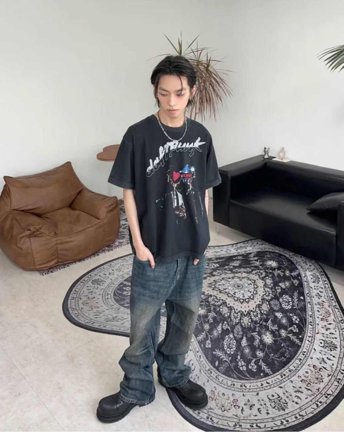 Daft Punk Discovery / Human After All Vintage Tee