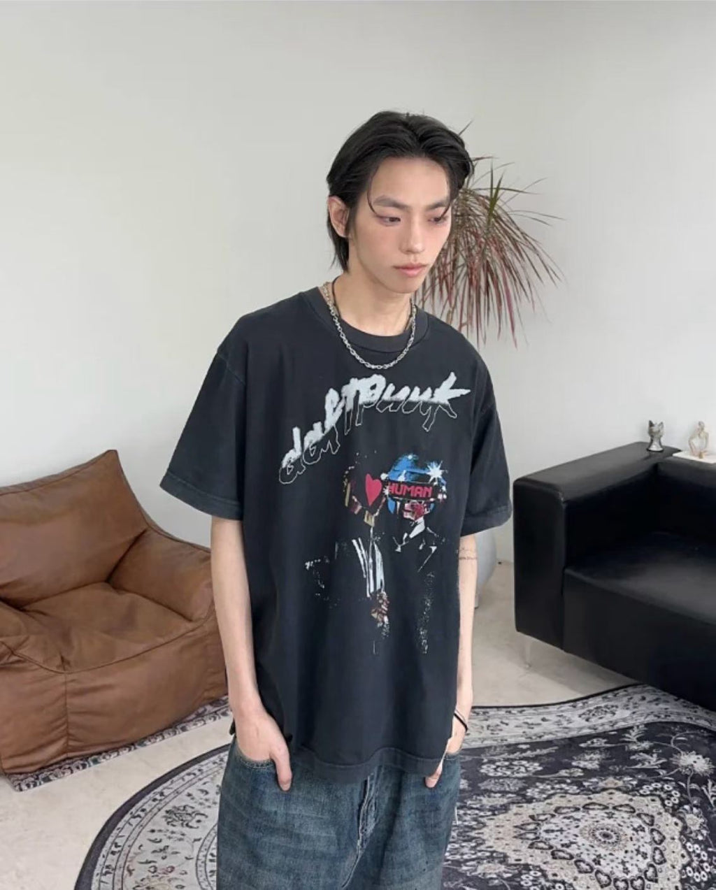 Daft Punk Discovery / Human After All Vintage Tee
