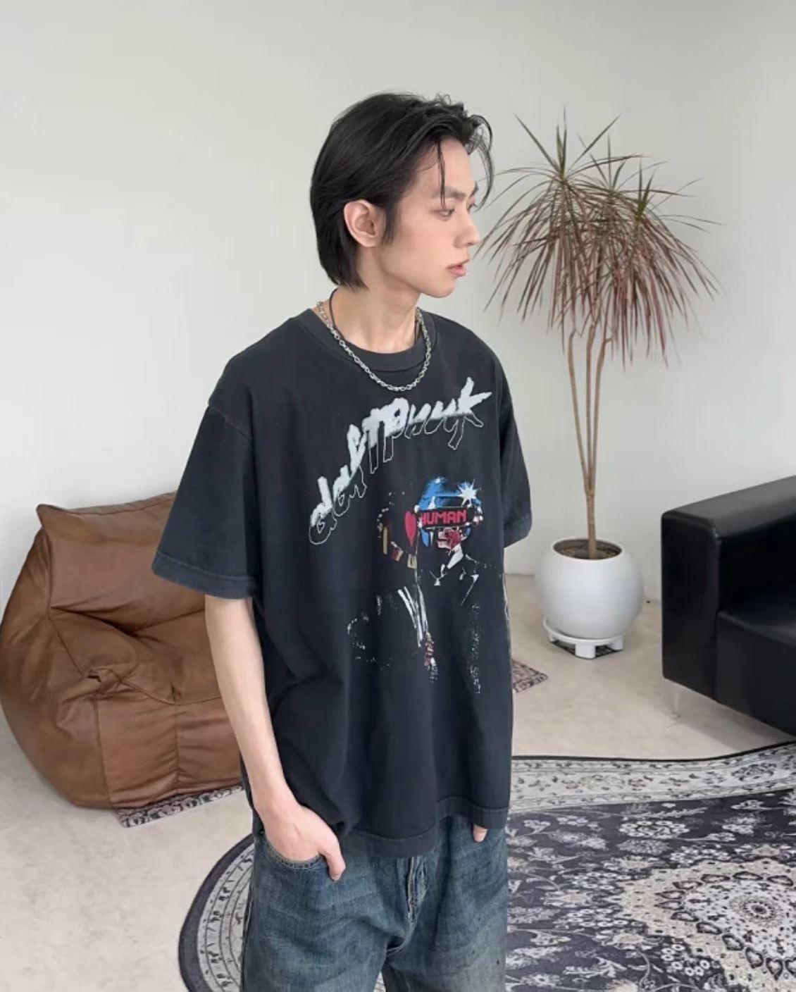 Daft Punk Discovery / Human After All Vintage Tee