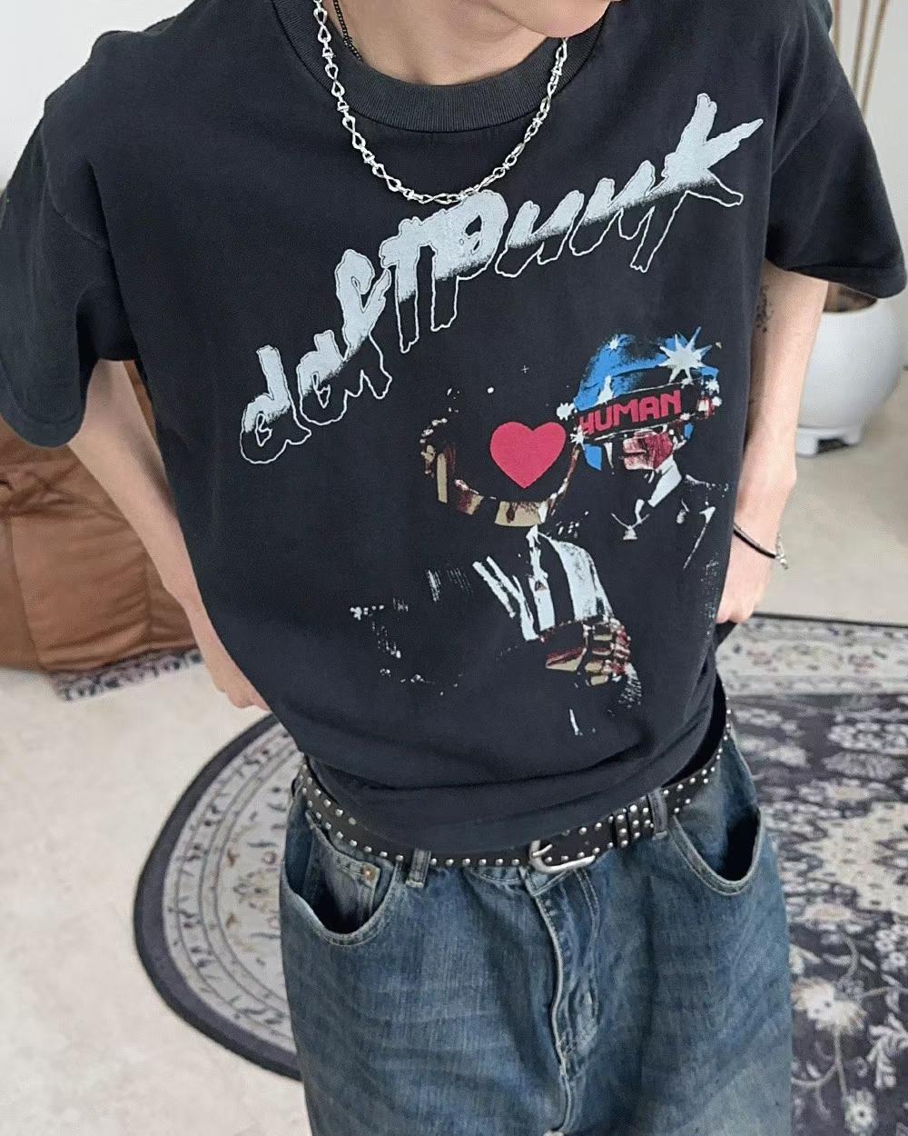 Daft Punk Discovery / Human After All Vintage Tee