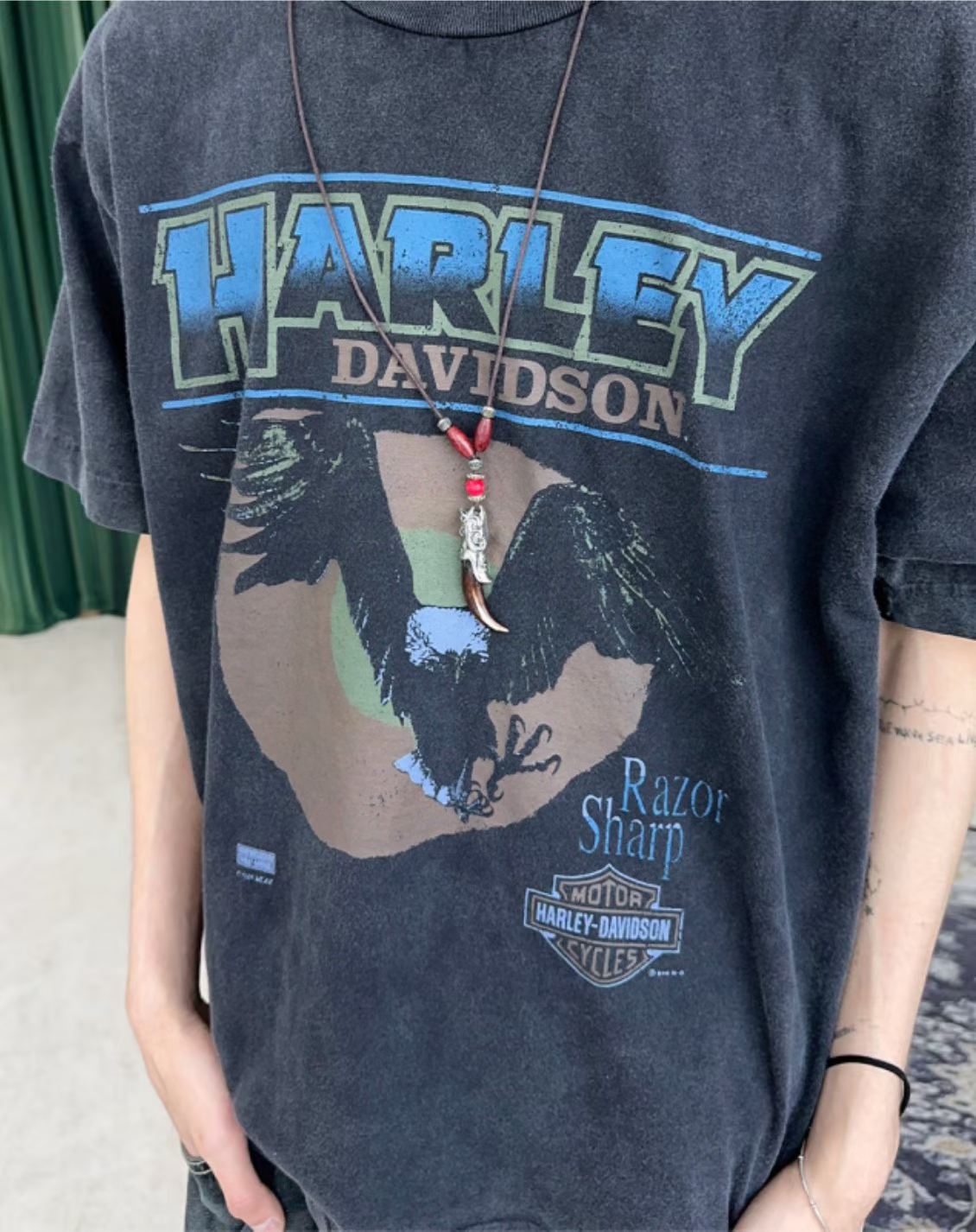 Harley-Davidson Razor Sharp Eagle Vintage Washed Tee