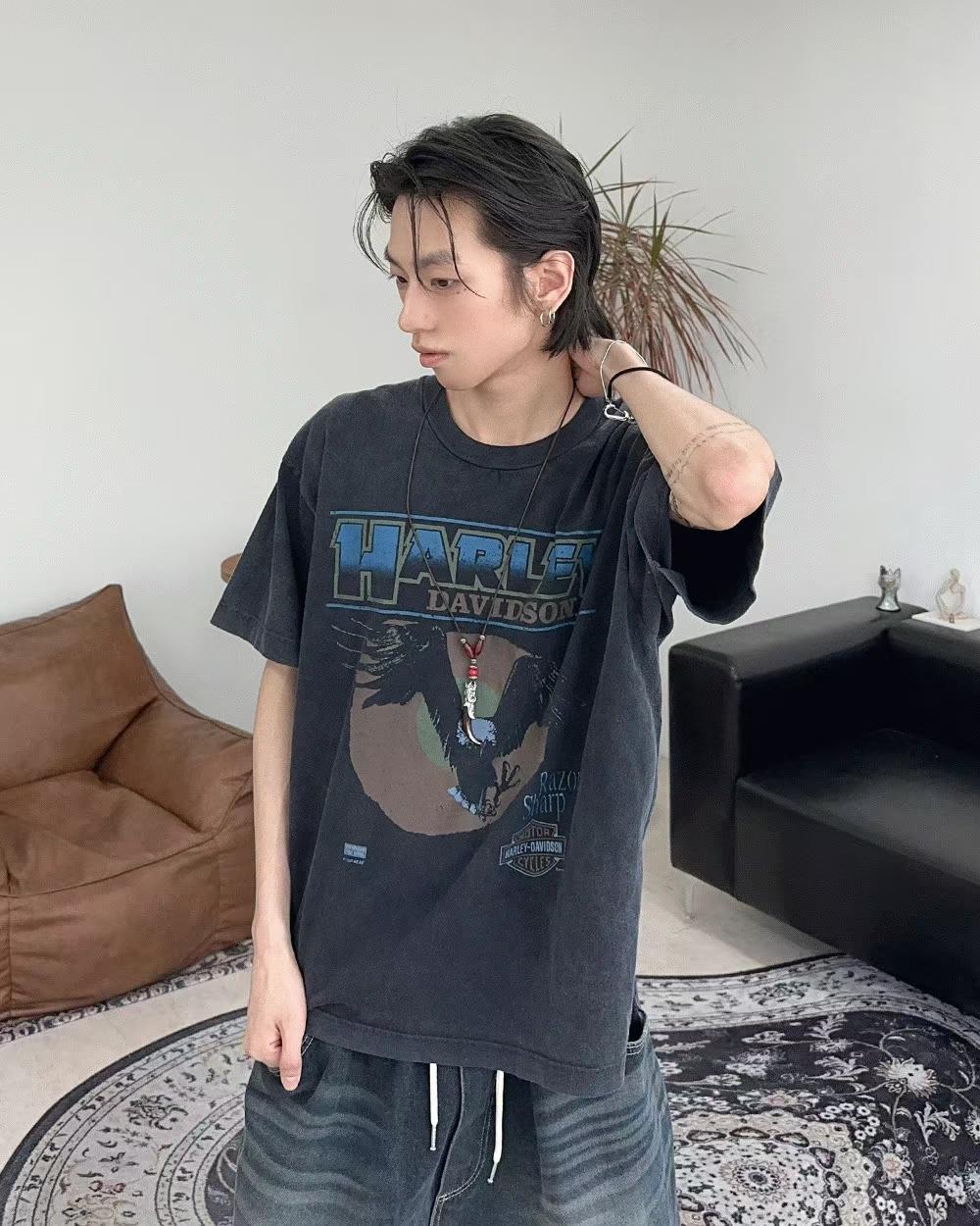 Harley-Davidson Razor Sharp Eagle Vintage Washed Tee